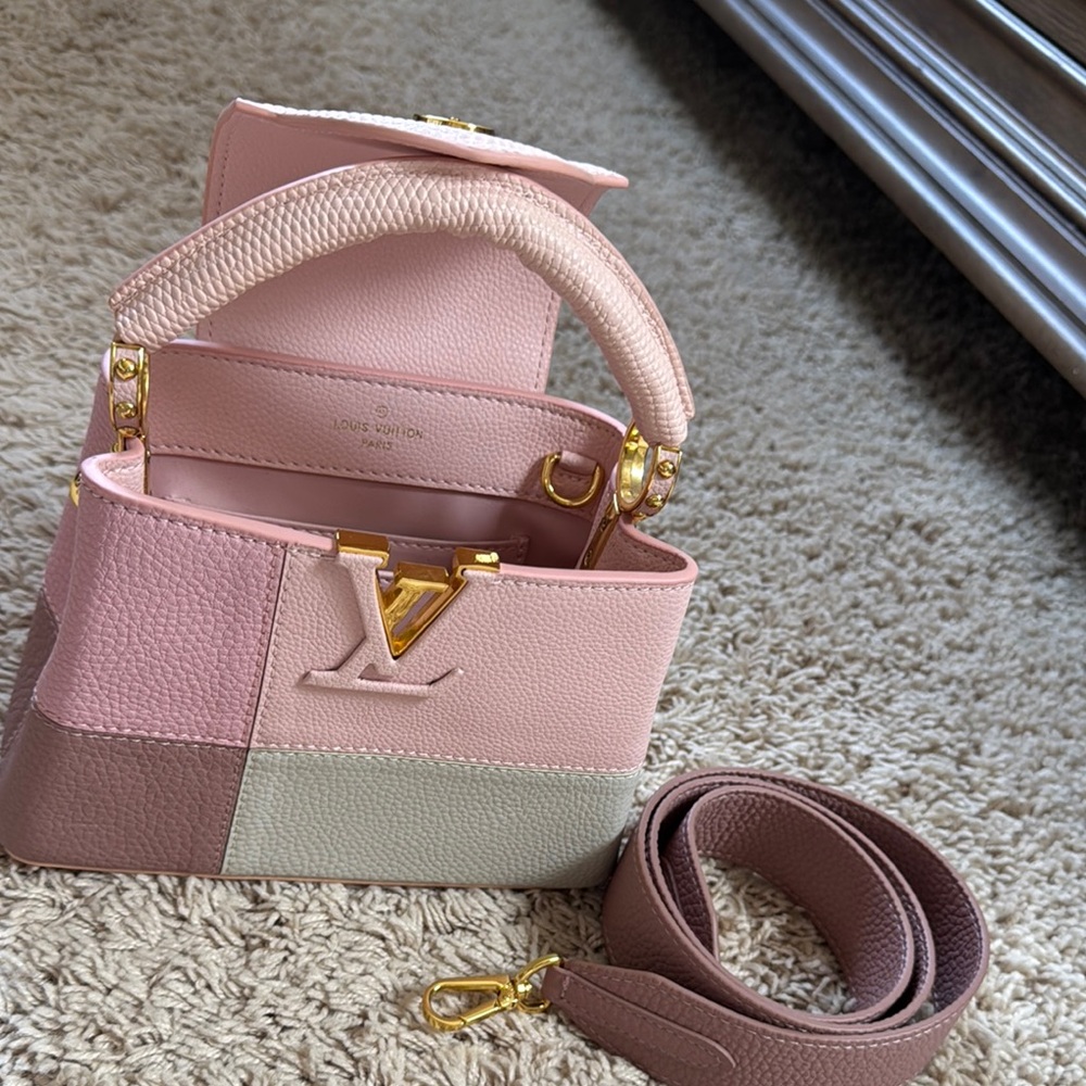 Cute Pink and Brown Women's Bag